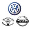 Nissan, VW, Toyota   ,   