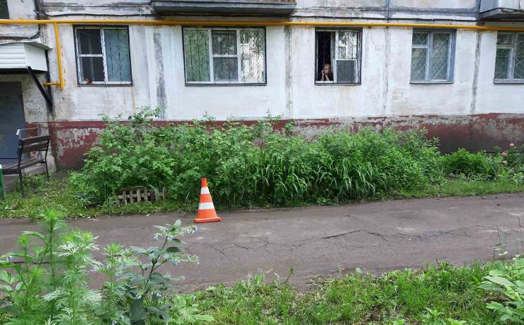Место наезда на женщину в Новокуйбышевске