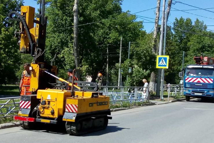 Устройство пешеходного перехода в Самаре