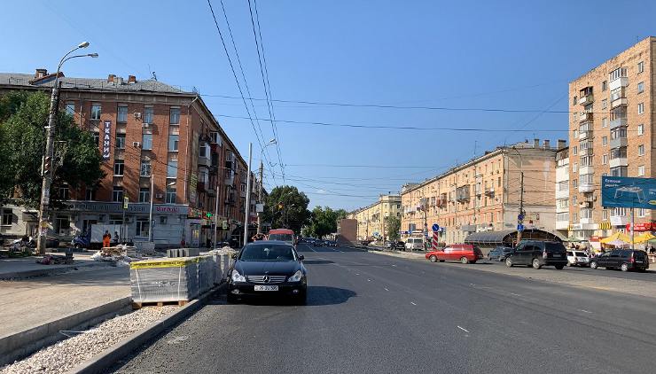 Отремонтированная улица Победы в Самаре