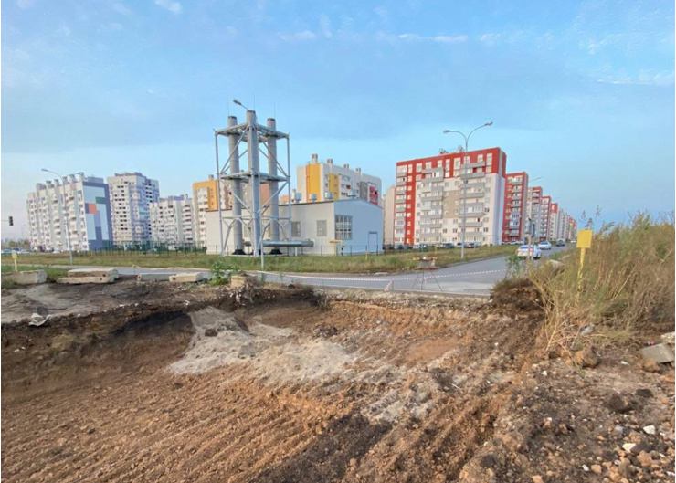 строительство выезда в самарском Южном городе