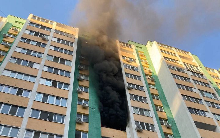 Пожар на улице Гая в Самаре