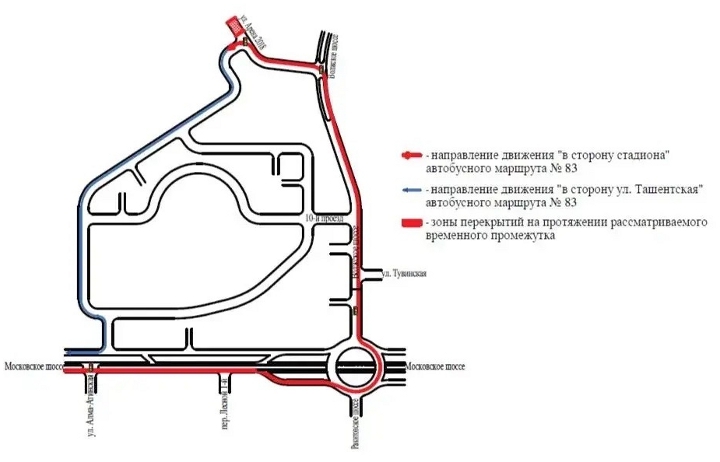 схема движения транспорта в Самаре 22 августа